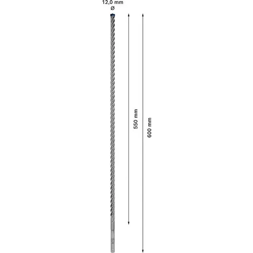 Vrták do kladiv EXPERT SDS plus-7X, 12 × 550 × 600 mm BOSCH 2608900114