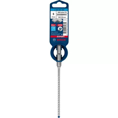 Vrták do kladiv EXPERT SDS plus-7X, 5 × 100 × 165 mm BOSCH 2608900060