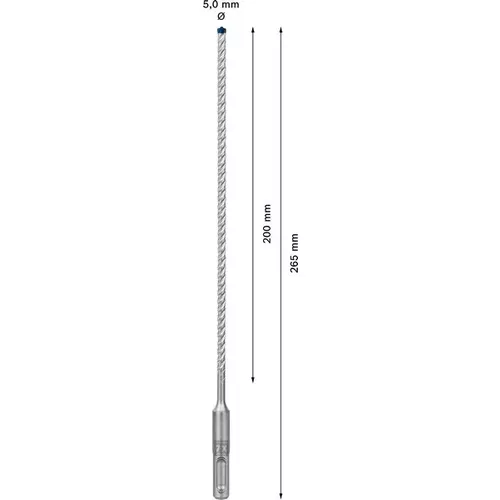 Vrták do kladiv EXPERT SDS plus-7X, 5 × 200 × 265 mm BOSCH 2608900062