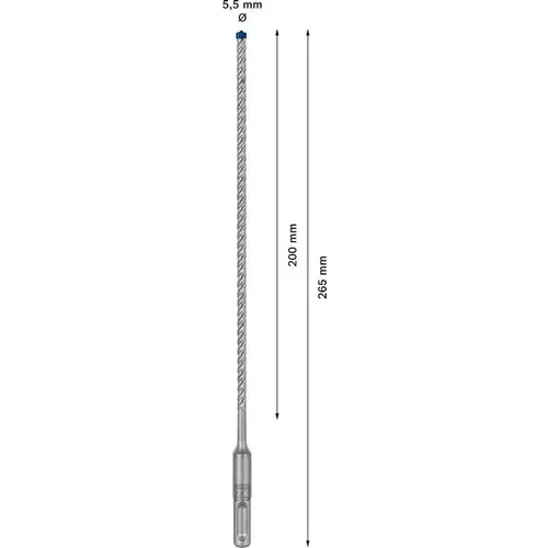 Vrták do kladiv EXPERT SDS plus-7X, 5,5 × 200 × 265 mm BOSCH 2608900068