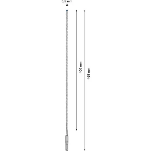 Vrták do kladiv EXPERT SDS plus-7X, 5,5 × 400 × 465 mm BOSCH 2608900070