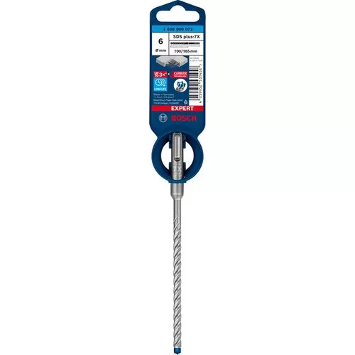 Vrták do kladiv EXPERT SDS plus-7X, 6 × 100 × 165 mm BOSCH 2608900072