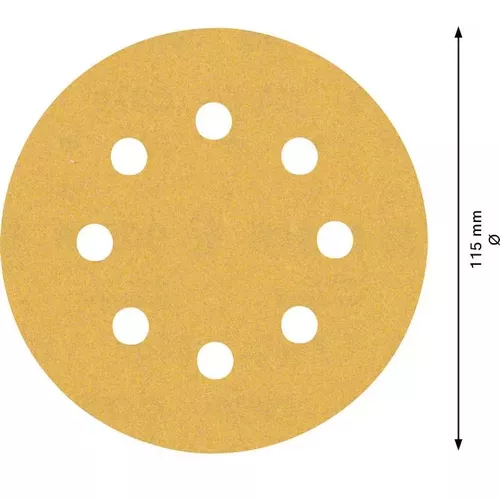 Brusný papír EXPERT C470 s 8 otvory pro vibrační brusky 115 mm, G 180, 5 ks BOSCH 2608900798