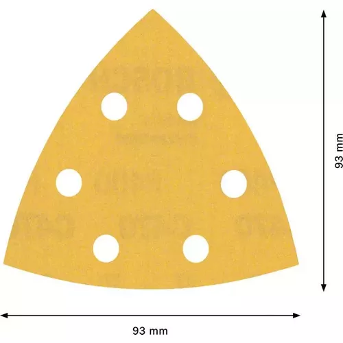 Brusný papír pro delta brusky EXPERT C470 93 mm, G 400, 5 ks BOSCH 2608900831