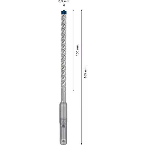 Vrtáky do kladiv EXPERT SDS plus-7X, 6,5 × 100 × 165 mm, 10 ks BOSCH 2608900163