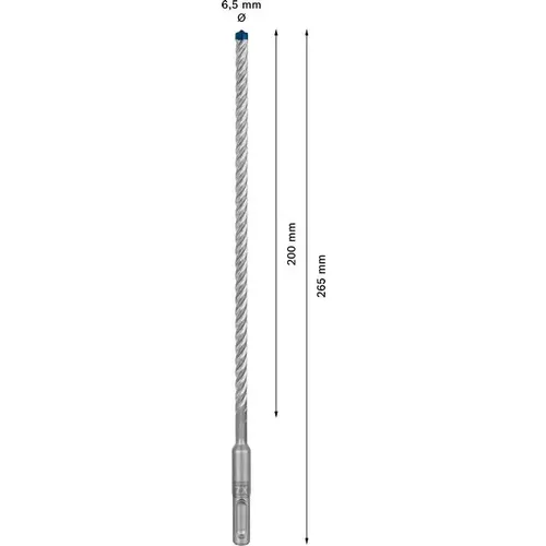 Vrtáky do kladiv EXPERT SDS plus-7X, 6,5 × 200 × 265 mm, 10 ks BOSCH 2608900165