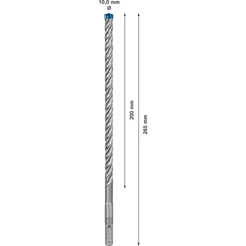 Vrtáky do kladiv EXPERT SDS plus-7X, 10 × 200 × 265 mm, 10 ks BOSCH 2608900172