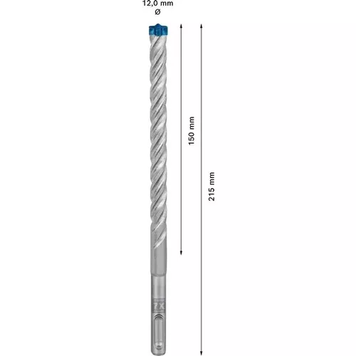 Vrták do kladiv EXPERT SDS plus-7X, 12 × 150 × 215 mm, 10 ks BOSCH 2608900174