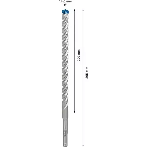 Vrták do kladiv EXPERT SDS plus-7X, 14 × 200 × 265 mm, 10 ks BOSCH 2608900176