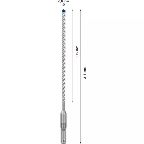 Vrtáky do kladiv EXPERT SDS plus-7X, 6 × 150 × 215 mm, 30 ks BOSCH 2608900182