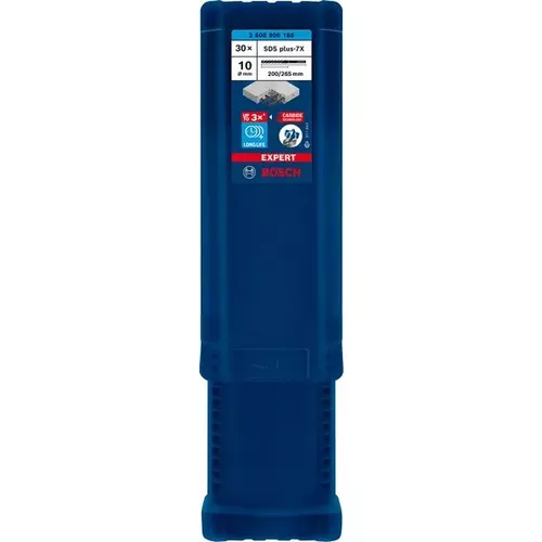 Vrták do kladiv EXPERT SDS plus-7X, 10 × 200 × 265 mm, 30 ks BOSCH 2608900188