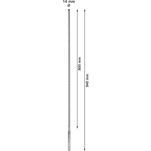 Vrták do kladiv EXPERT SDS max-8X, 14 × 800 × 940 mm BOSCH 2608900210