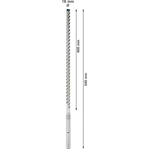 Vrták do kladiv EXPERT SDS max-8X, 16 × 400 × 540 mm BOSCH 2608900215