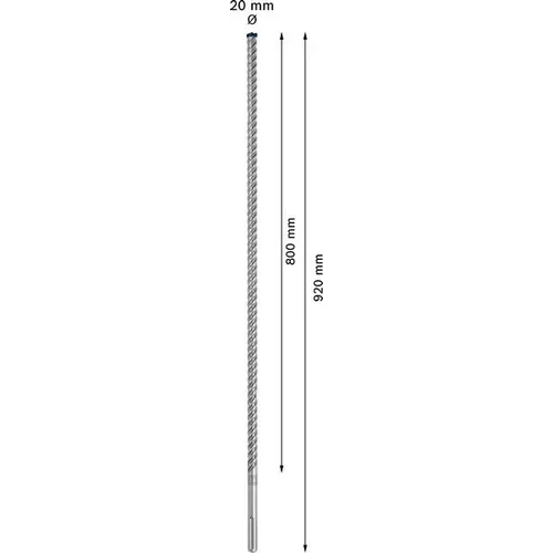 Vrták do kladiv EXPERT SDS max-8X, 20 × 800 × 920 mm BOSCH 2608900231