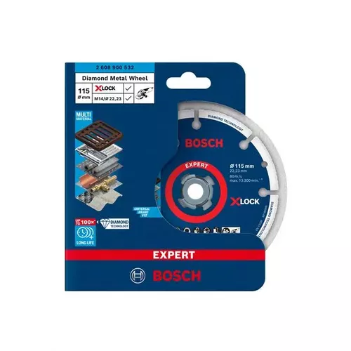 Řezný kotouč EXPERT Diamond Metal Wheel X-LOCK 115 × 22,23 mm BOSCH 2608900532