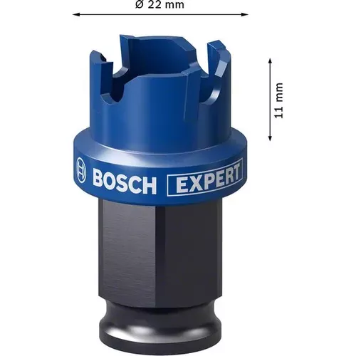 Děrovka EXPERT Sheet Metal 22 × 5 mm BOSCH 2608900493