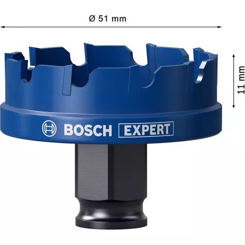 Děrovka EXPERT Sheet Metal 51 × 5 mm BOSCH 2608900500