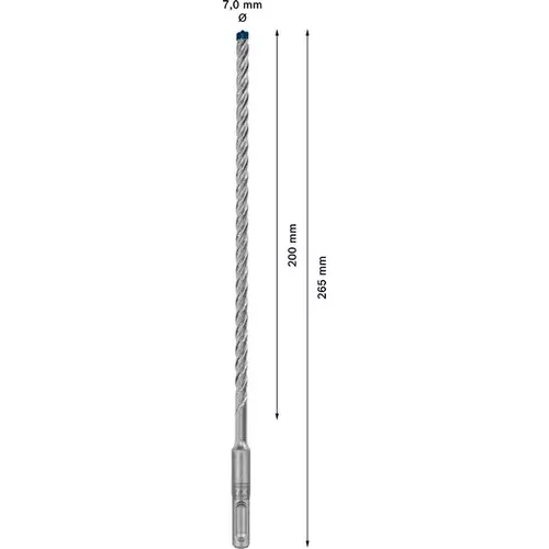 Vrták do kladiv EXPERT SDS plus-7X, 7 × 200 × 265 mm BOSCH 2608900086