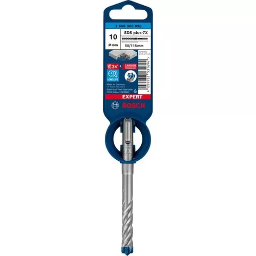 Vrták do kladiv EXPERT SDS plus-7X, 10 × 50 × 115 mm BOSCH 2608900096