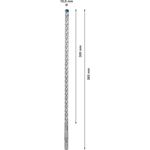 Vrták do kladiv EXPERT SDS plus-7X, 10 × 300 × 365 mm BOSCH 2608900101