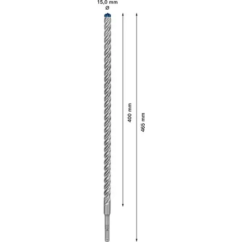 Vrták do kladiv EXPERT SDS plus-7X, 15 × 400 × 465 mm BOSCH 2608900129