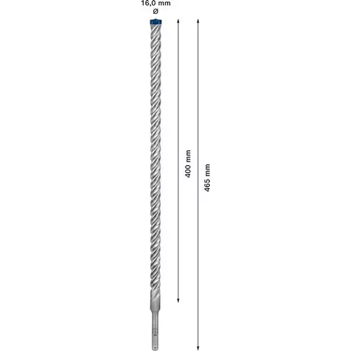 Vrták do kladiv EXPERT SDS plus-7X, 16 × 400 × 465 mm BOSCH 2608900133