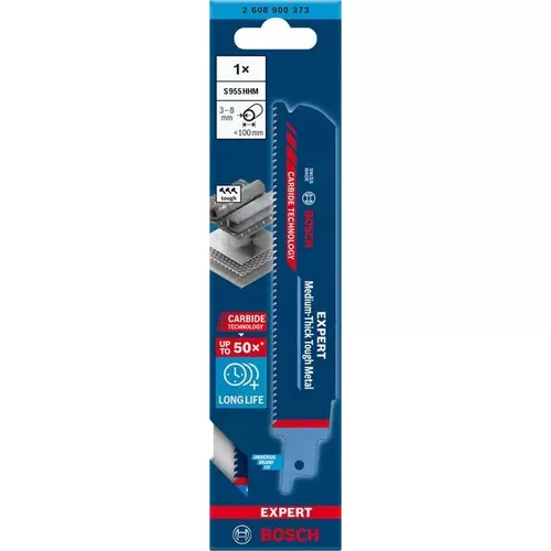 Pilový list do pily ocasky EXPERT Medium-Thick Tough Metal S 955 HHM, 1 ks BOSCH 2608900373