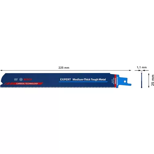 List do pily ocasky S 1155 HHM EXPERT Medium-Thick Tough Metal, 3 ks BOSCH 2608900375