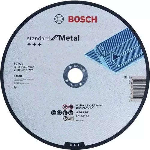 Rovný řezací kotouč Standard for Metal 230 mm, 22,23 mm BOSCH 2608619770