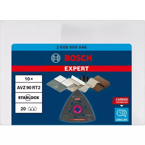 Brusné desky pro oscilační nářadí EXPERT AVZ 90 RT2, 10 ks BOSCH 2608900046