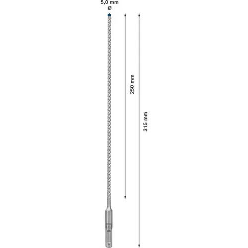 Vrták do kladiv EXPERT SDS plus-7X, 5 × 250 × 315 mm BOSCH 2608900063