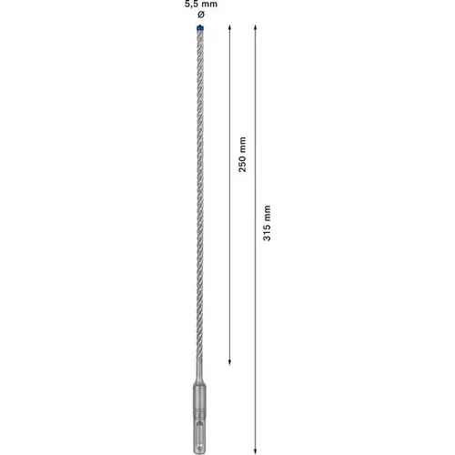 Vrták do kladiv EXPERT SDS plus-7X, 5,5 × 250 × 315 mm BOSCH 2608900069