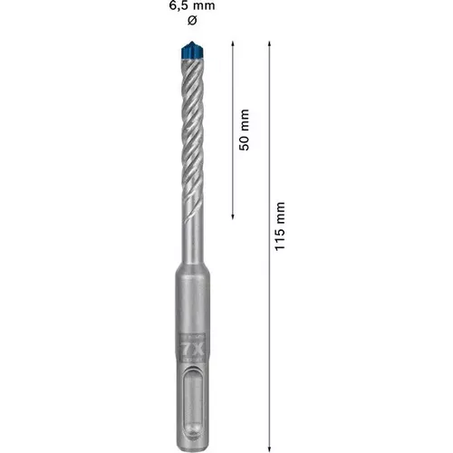 Vrták do kladiv EXPERT SDS plus-7X, 6,5 × 50 × 115 mm BOSCH 2608900077