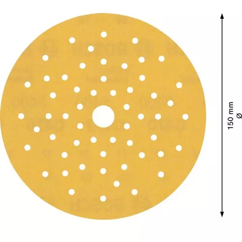 Brusný papír EXPERT C470 s více otvory pro vibrační brusky 150 mm, G 400 50 ks BOSCH 2608901145