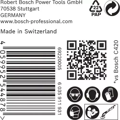 Brusný papír EXPERT C470 s 19 otvory pro brusky na sádrokarton 225 mm, G 100, 25 ks BOSCH 2608901149