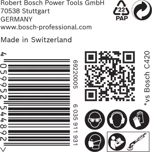 Brusný papír EXPERT C470 s 19 otvory pro brusky na sádrokarton 225 mm, G 150, 25 ks BOSCH 2608901151