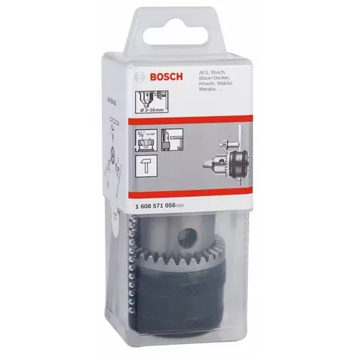 Sklíčidla s ozubeným věncem do 16 mm BOSCH 1608571056