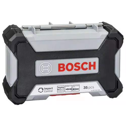 Sada spirálových vrtáků Impact Control HSS a šroubovacích nástavců, 35 kusů BOSCH 2608577148