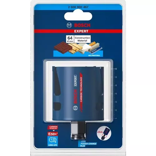 Děrovka EXPERT Construction Material 64 × 60 mm BOSCH 2608900467