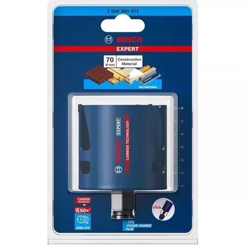 Děrovka EXPERT Construction Material 70 × 60 mm BOSCH 2608900471