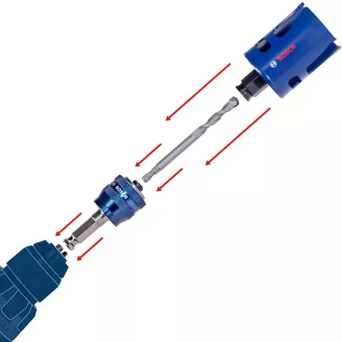 Adaptér EXPERT Power Change Plus pro děrovku, 11 mm, vrták HSS-G, 7,15 × 105 mm, 2 ks BOSCH 2608900527