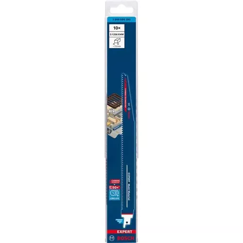 Pilové list do pily ocasky EXPERT Multi Material S 1256 XHM, 10 ks BOSCH 2608900395