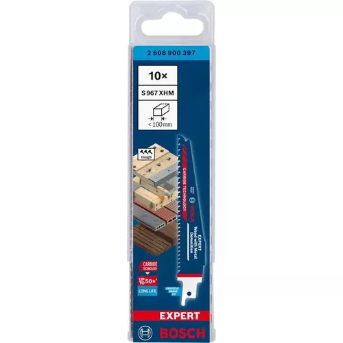 List do pily ocasky S 967 XHM EXPERT Wood with Metal Demolition, 10 ks BOSCH 2608900397