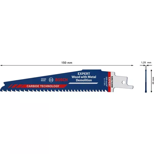 List do pily ocasky S 967 XHM EXPERT Wood with Metal Demolition, 10 ks BOSCH 2608900397