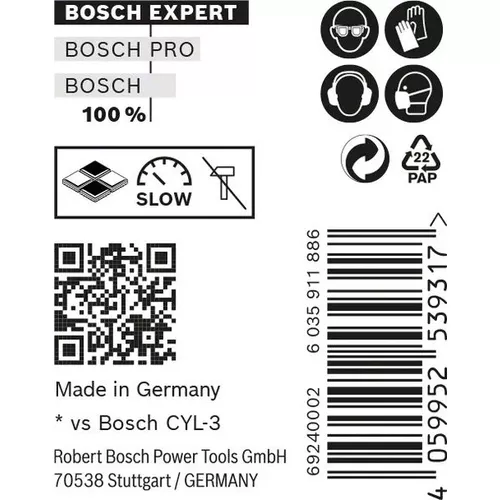 Spirálový vrták EXPERT CYL-9 MultiConstruction 5 × 50 × 85 mm, 10 ks BOSCH 2608900638