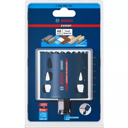 Děrovka EXPERT Tough Material 68 × 60 mm BOSCH 2608900433