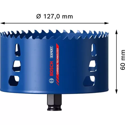 Děrovka EXPERT Tough Material 127 × 60 mm BOSCH 2608900443