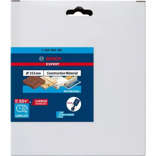 Děrovka EXPERT Construction Material 152 × 60 mm BOSCH 2608900487