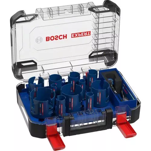 Sada děrovek EXPERT Construction Material 20/22/25/32/35/40/44/51/60/68/76 mm, 15 ks BOSCH 2608900489