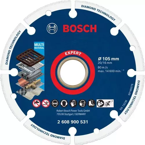 Diamantový řezací kotouč EXPERT Diamond Metal Wheel 105 × 20/16 mm BOSCH 2608900531